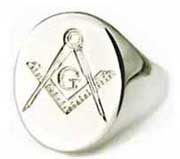 hand engraved mason ring