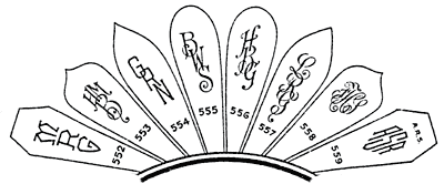 Monogram styles for hand engraved silverware